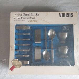 Vintage Viners 7 Piece Breakfast Set In Fine Stainless Steel Fron Hong Kong /...